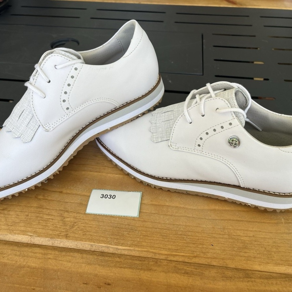 FootJoy 92389 Womens White Grey Retro Previous Season Golf Shoe
